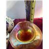Image 7 : Vintage Marigold Carnival Glass Trumpet Vase, 3.5" x 6"