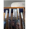 Image 7 : Antique Abbey Hallmarked Mother of Pearl Handled Cutlery Set