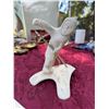 Image 4 : Inuit Carving by Aja – Hunter with Spear on Antler Base