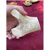 Image 5 : Inuit Carving by Aja – Hunter with Spear on Antler Base