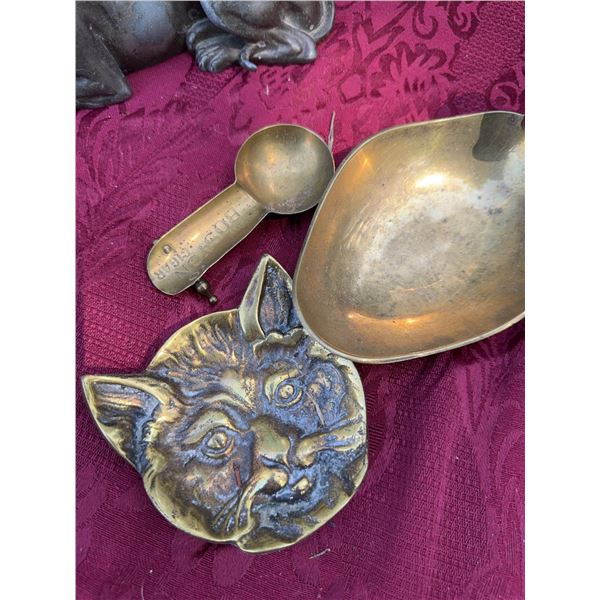 Vintage Brass and Metal Animal-Themed Decor Lot
