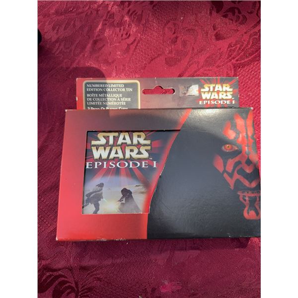 Star Wars Episode I Numbered Limited Collector Tin With Playing Cards