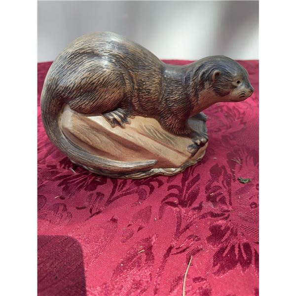 Boehm Studios Otter Porcelain Figurine by E. Lindsey Harlan