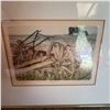 Image 1 : 7 Framed Artworks: Drawings, Watercolour, Prints