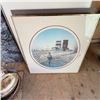 Image 1 : 8 Framed Artworks: Prints, Drawings, Collage, Florals, Wildlife