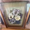 Image 2 : 8 Framed Artworks: Prints, Drawings, Collage, Florals, Wildlife