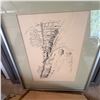 Image 3 : 8 Framed Artworks: Prints, Drawings, Collage, Florals, Wildlife