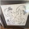 Image 4 : 8 Framed Artworks: Prints, Drawings, Collage, Florals, Wildlife