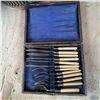 Image 2 : Two Vintage Flatware Sets with Original Presentation Boxes