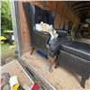 Image 5 : Black Wingback Armchair With Ottoman Storage Set