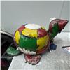 Image 1 : Large Metal Patchwork Turtle Storage Sculpture