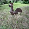 Image 1 : Vintage Metal Rooster Garden Ornament