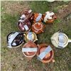 Image 1 : Vintage Ceramic Bean Pots Collection - Assorted Sizes & Colours