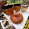 Image 13 : Vintage Metal Wok, Nesting Enamel Bowls, and Glassware Assortment