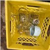 Image 5 : Vintage Metal Wok, Nesting Enamel Bowls, and Glassware Assortment