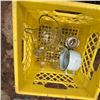 Image 6 : Vintage Metal Wok, Nesting Enamel Bowls, and Glassware Assortment