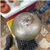 Image 9 : Vintage Metal Wok, Nesting Enamel Bowls, and Glassware Assortment