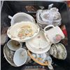 Image 1 : Lot: Vintage Ceramics, Glass Ornaments, Glass Turtle and Decor
