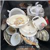 Image 2 : Lot: Vintage Ceramics, Glass Ornaments, Glass Turtle and Decor