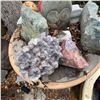 Image 1 : Large Assorted Outdoor Decorative Stones, Planters, and Garden Decor