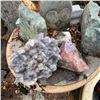 Image 2 : Large Assorted Outdoor Decorative Stones, Planters, and Garden Decor