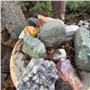 Image 3 : Large Assorted Outdoor Decorative Stones, Planters, and Garden Decor