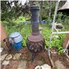 Image 6 : Outdoor Metal Mesh Wood-Burning Chiminea Heater