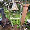 Image 2 : Large Antique Cast Iron Outdoor Bell with Stand