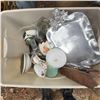 Image 1 : Lot: Vintage Ceramics, Metal Tray, Rusty Hand Plane