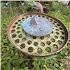 Image 3 : Vintage Metal Sundial on Industrial Tractor Seat Stand