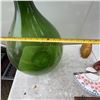 Image 4 : Large Green Glass Demijohn Bottle, 25" x 16"