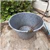 Image 4 : Vintage Enamelware Graniteware Pail Bucket with Metal Handle