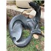 Image 1 : Abstract Black Metal Dolphin Sculpture
