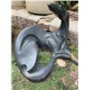 Image 3 : Abstract Black Metal Dolphin Sculpture