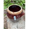 Image 3 : Brown Glazed Ceramic Cookie Jar with Lid