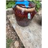 Image 4 : Brown Glazed Ceramic Cookie Jar with Lid