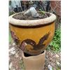 Image 2 : Glazed Ceramic Dragon Planter with Large Quartz Stone