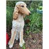 Image 2 : Resin Afghan Hound Dog Garden Statue 24" Tall