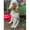 Image 3 : Resin Afghan Hound Dog Garden Statue 24" Tall