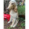 Image 4 : Resin Afghan Hound Dog Garden Statue 24" Tall