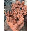 Image 1 : Garden Decor Items Including Terracotta Figures and Ceramic Pot