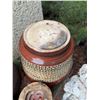 Image 6 : Garden Decor Items Including Terracotta Figures and Ceramic Pot
