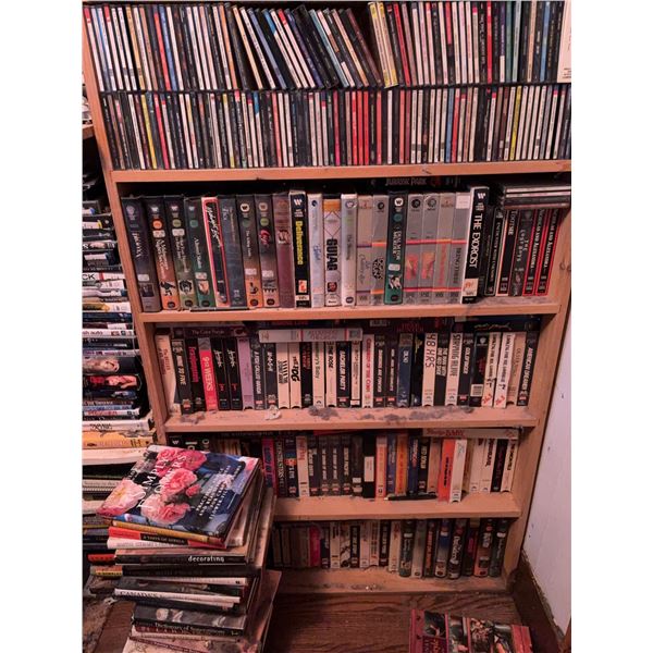 Media Library: VHS Tapes, CDs, DVDs, and Books