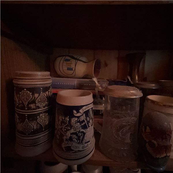 German Beer Steins and Decorative Mugs