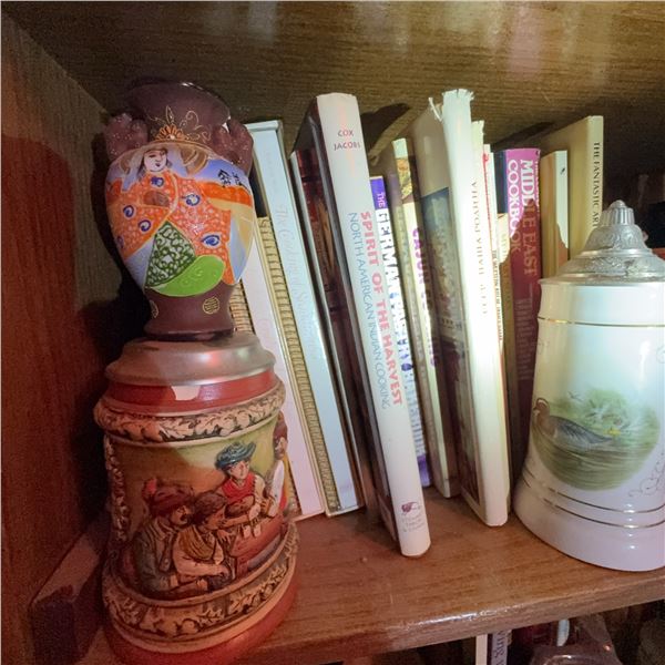 German Beer Steins, Busts, and Collectible Figurines Lot