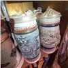 Image 8 : Ceramic German-Style Lidded Beer Steins (12)