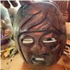 Image 1 : Hand-Carved Stone Face Mask Wall Art