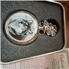 Image 4 : Avon Majestic Encounters Wolf Pocket Watch With Tin and COA