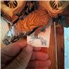 Image 3 : Burl and Wood Carvings: Cowboy Portrait & Nature Scene