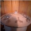 Image 13 : 2 Ceramic Lidded Pots—Brown Glazed and Floral Ironstone
